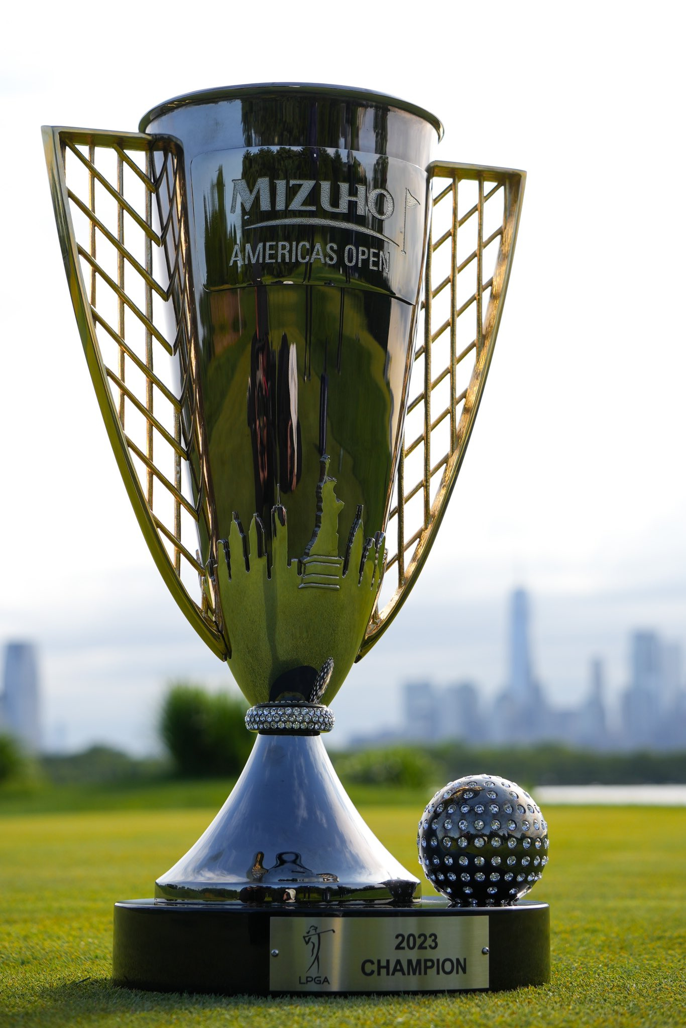 Mizuho Americas Open trophy made by Malcolm DeMille